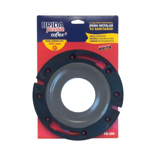 Brida para WC flexible, cono corto.