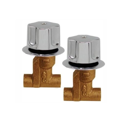 Llave de Empotrar Soldable para Regadera con Manerales y Chapetón Rugo